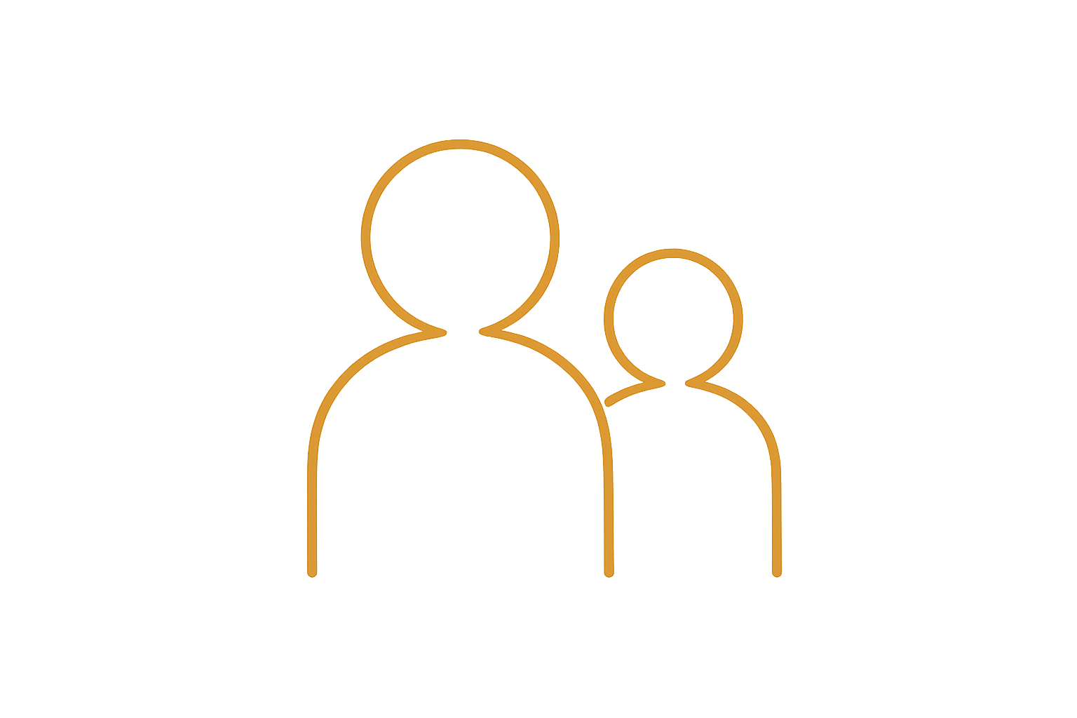 Symbole représentant la transmission du patrimoine familial entre les générations