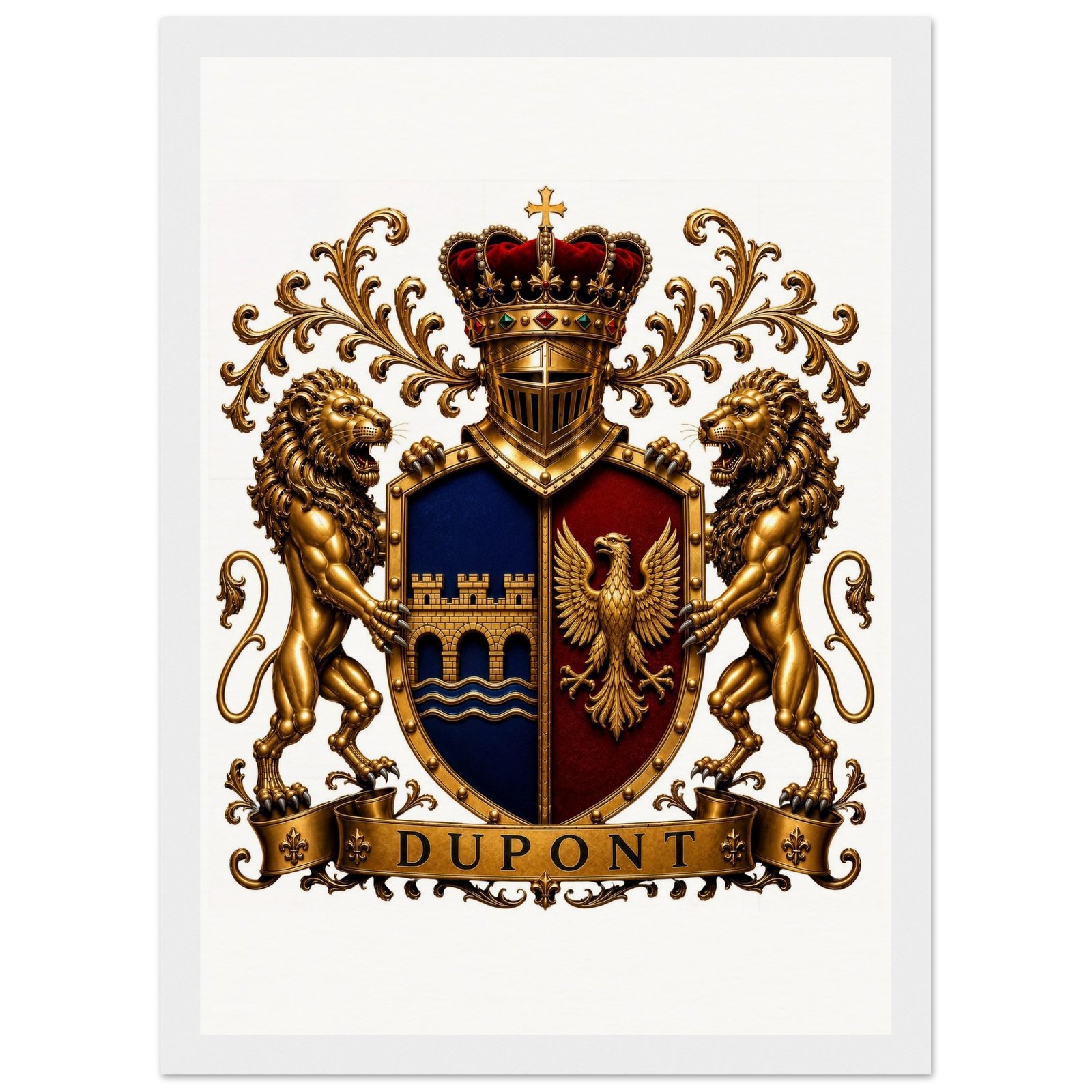 blason famille dupont edition qualite museale 07dbf94f-9963-42ad-9d7c-bfaf552a3d5f