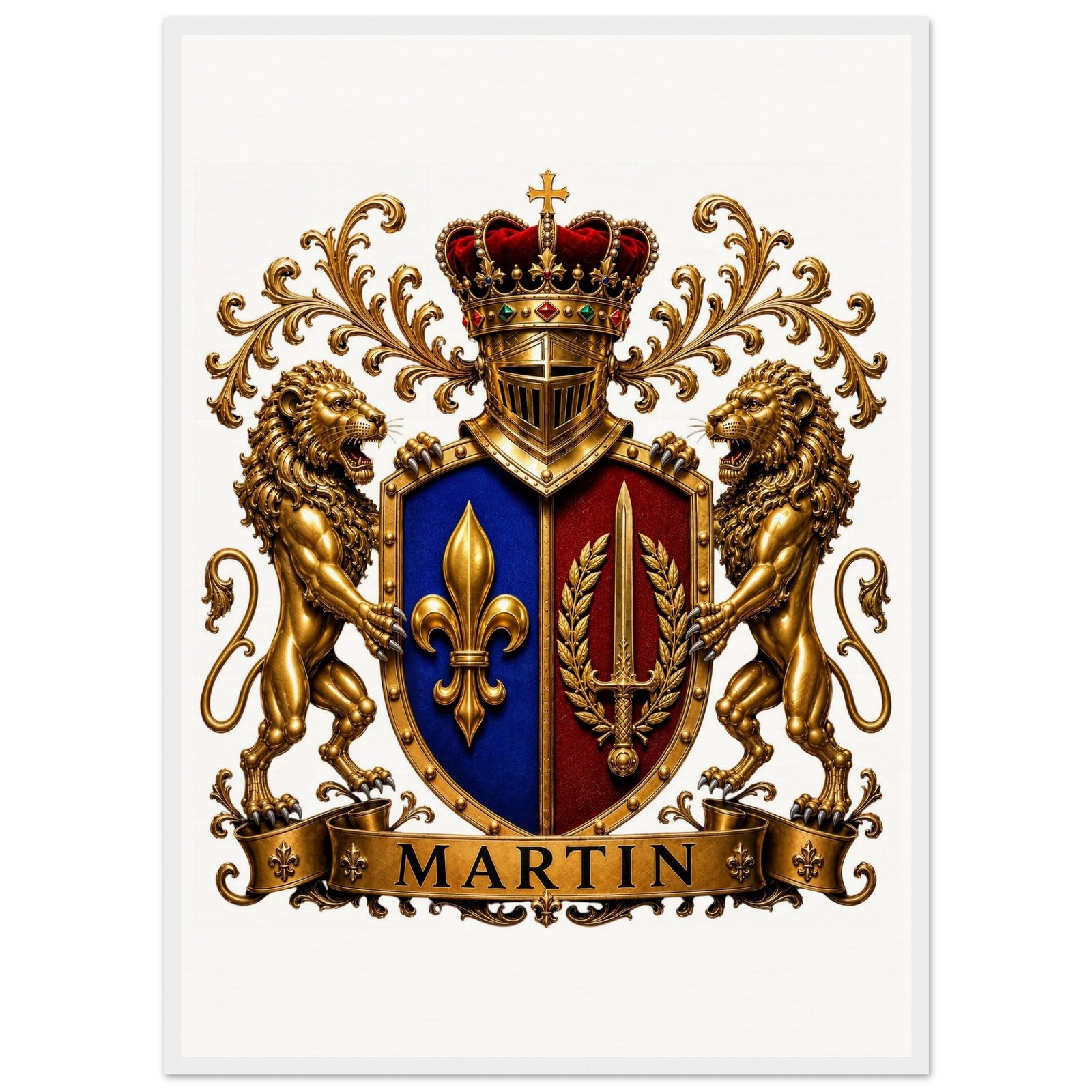 blason famille martin edition qualite museale a5decef0-6640-4e30-8b49-4ae4ffd6811d