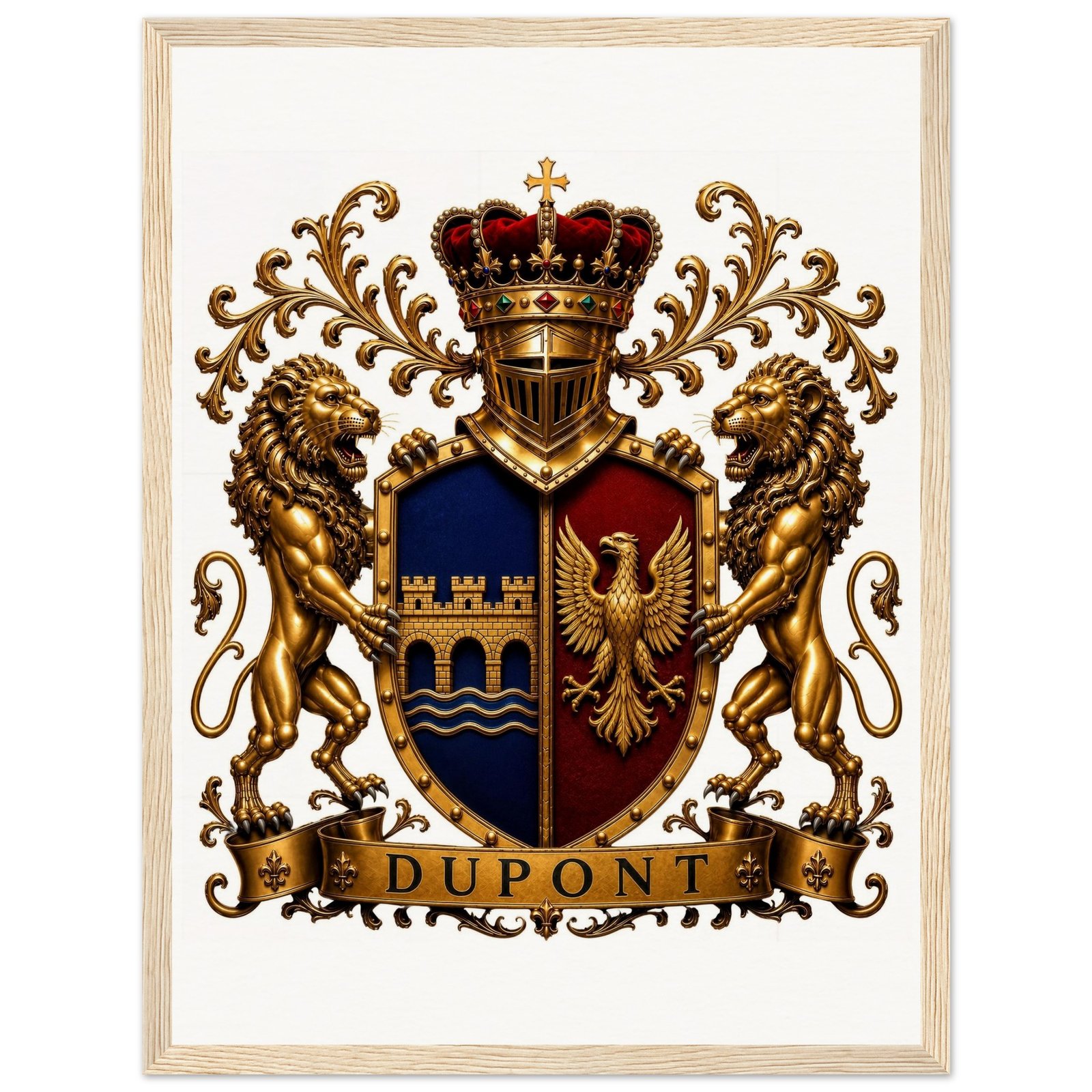 blason famille dupont edition qualite museale b14f8b58-77b9-41c8-b05b-e0e694e39c45