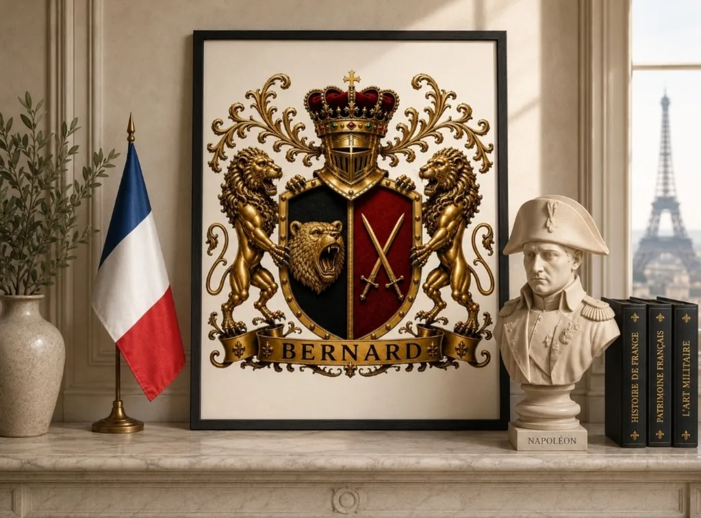 Accueil blason famille bernard tableau heraldique